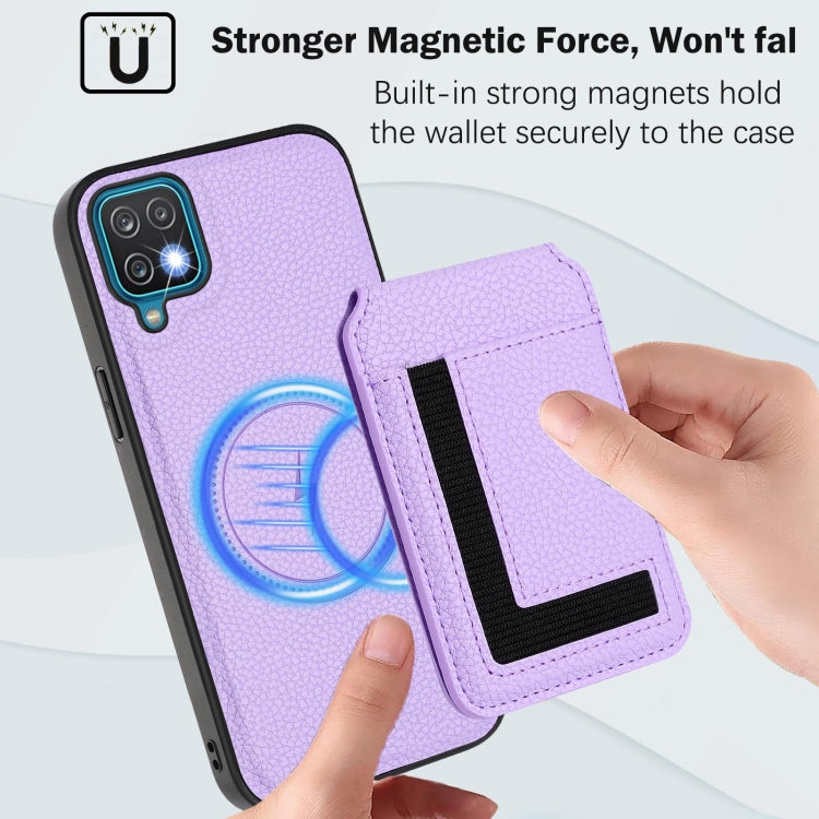 For Samsung Galaxy A12 5G / 4G CX01 Detachable Magsafe Magnetic Card Bag Phone Case
