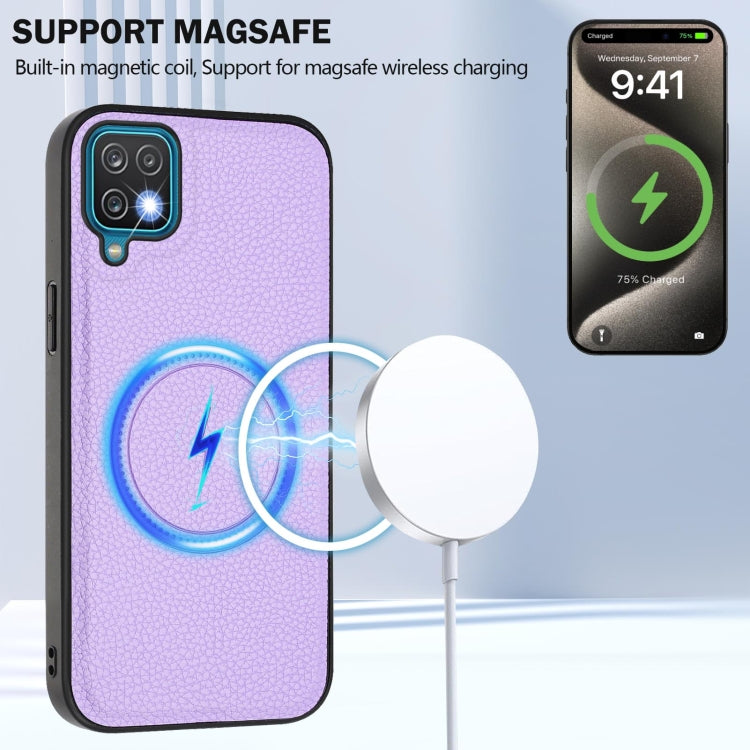 For Samsung Galaxy A12 5G / 4G CX01 Detachable Magsafe Magnetic Card Bag Phone Case