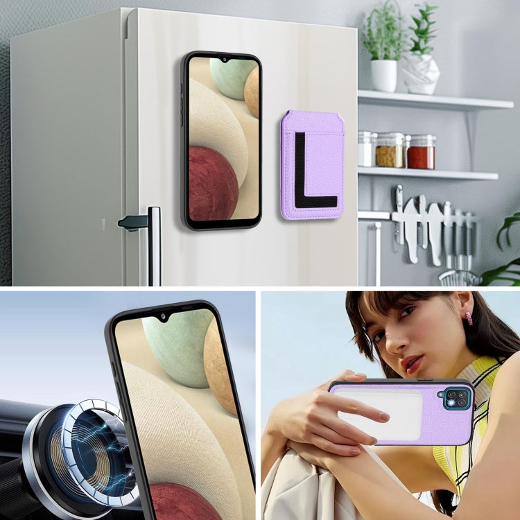 For Samsung Galaxy A12 5G / 4G CX01 Detachable Magsafe Magnetic Card Bag Phone Case