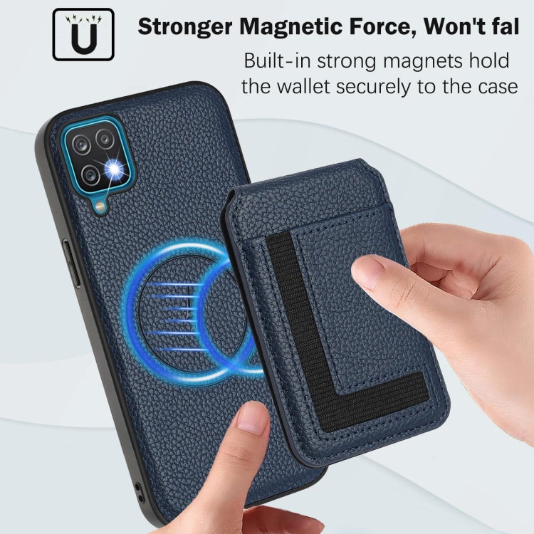 For Samsung Galaxy A12 5G / 4G CX01 Detachable Magsafe Magnetic Card Bag Phone Case