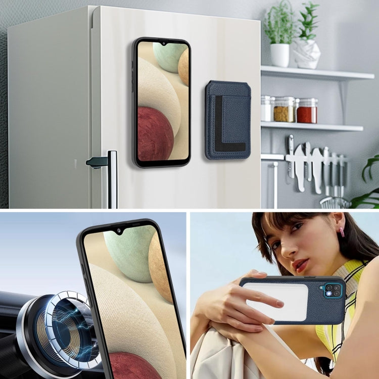 For Samsung Galaxy A12 5G / 4G CX01 Detachable Magsafe Magnetic Card Bag Phone Case