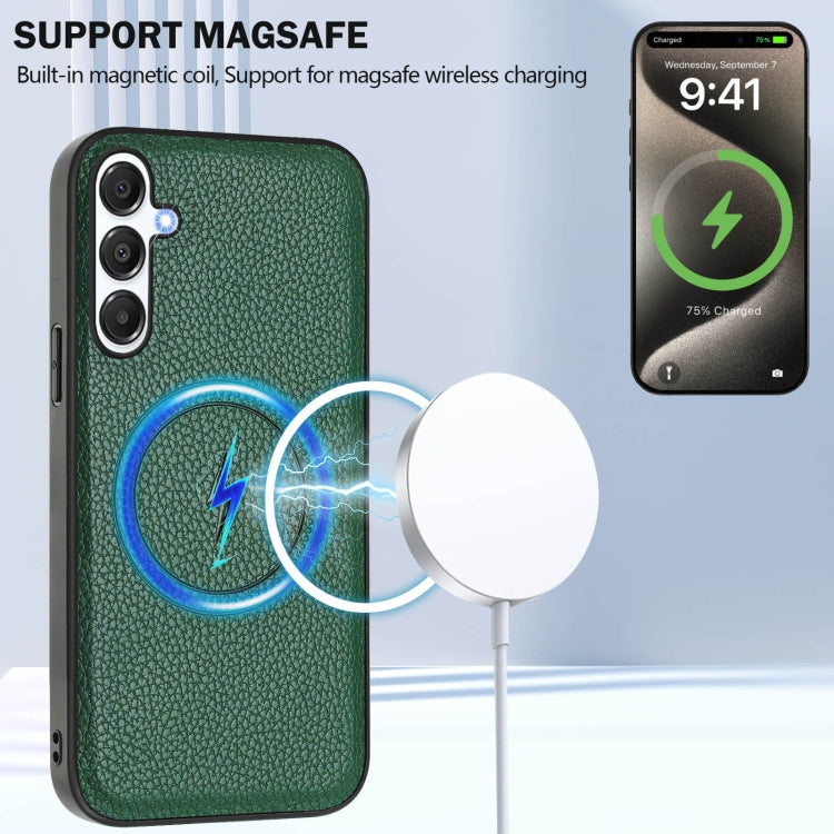 For Samsung Galaxy A24 4G CX01 Detachable Magsafe Magnetic Card Bag Phone Case