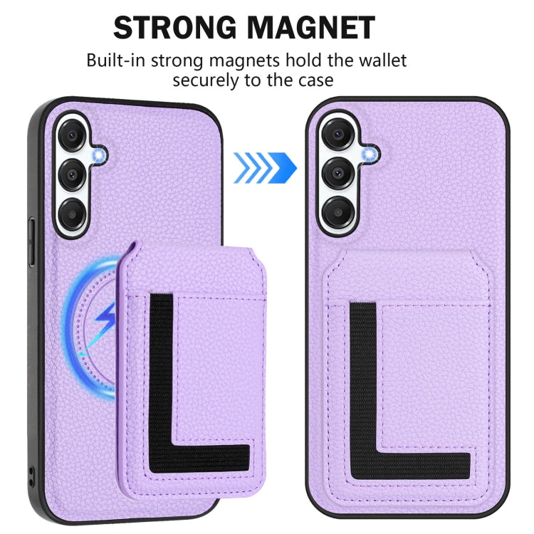 For Samsung Galaxy A24 4G CX01 Detachable Magsafe Magnetic Card Bag Phone Case