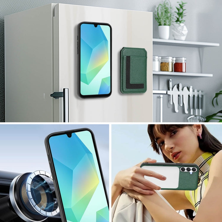 For Samsung Galaxy A34 5G CX01 Detachable Magsafe Magnetic Card Bag Phone Case
