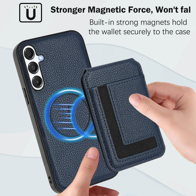 For Samsung Galaxy A34 5G CX01 Detachable Magsafe Magnetic Card Bag Phone Case