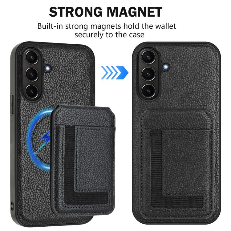 For Samsung Galaxy A36 5G CX01 Detachable Magsafe Magnetic Card Bag Phone Case