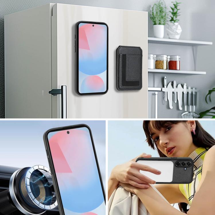 For Samsung Galaxy A36 5G CX01 Detachable Magsafe Magnetic Card Bag Phone Case