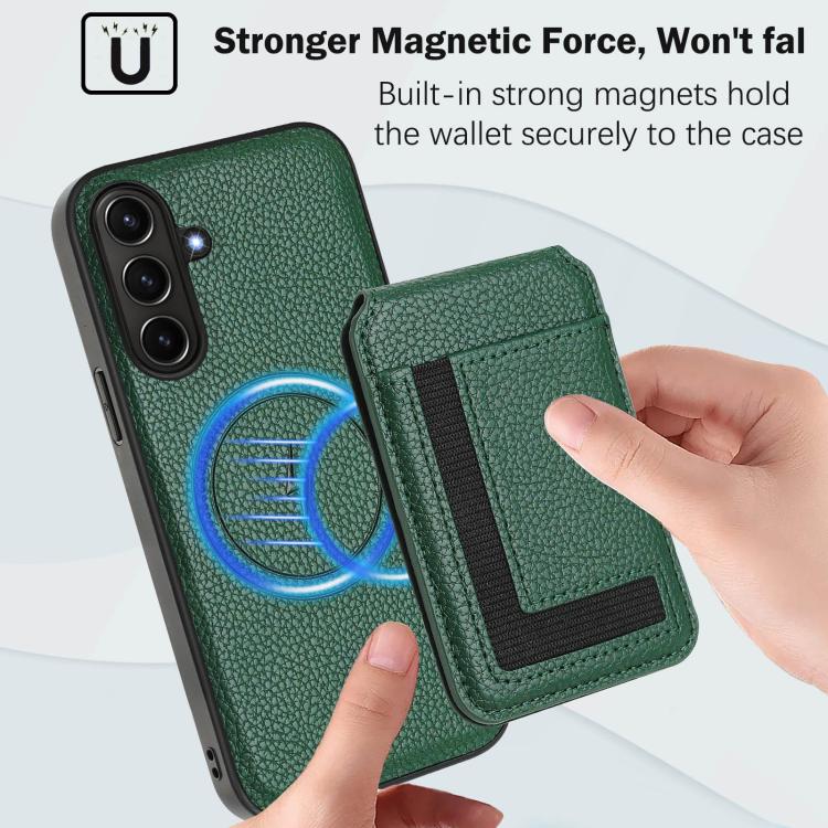 For Samsung Galaxy A36 5G CX01 Detachable Magsafe Magnetic Card Bag Phone Case