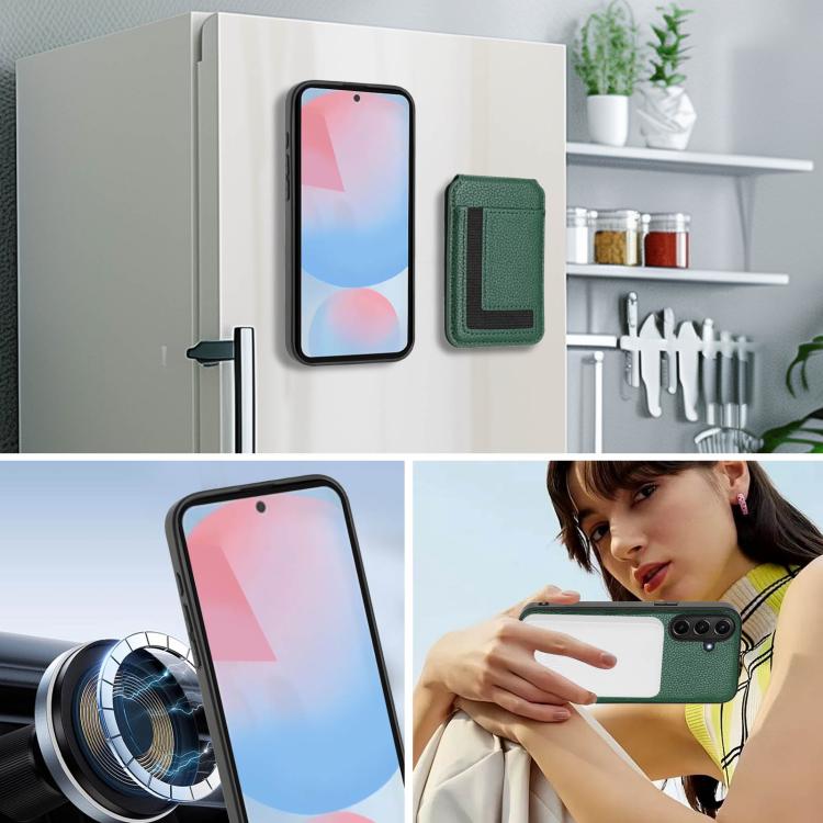 For Samsung Galaxy A36 5G CX01 Detachable Magsafe Magnetic Card Bag Phone Case