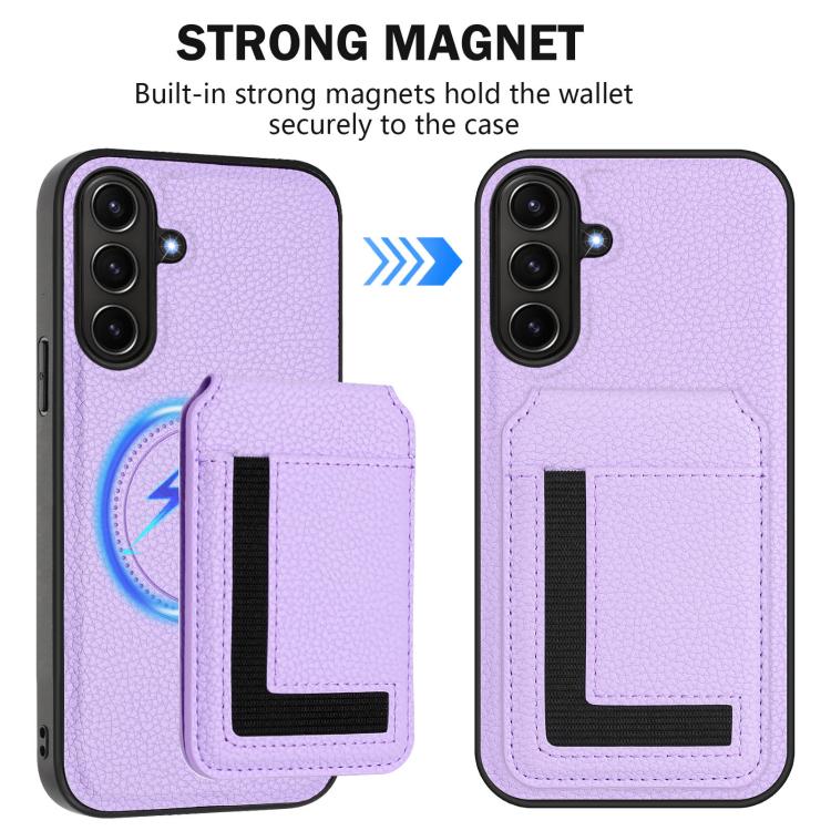 For Samsung Galaxy A36 5G CX01 Detachable Magsafe Magnetic Card Bag Phone Case