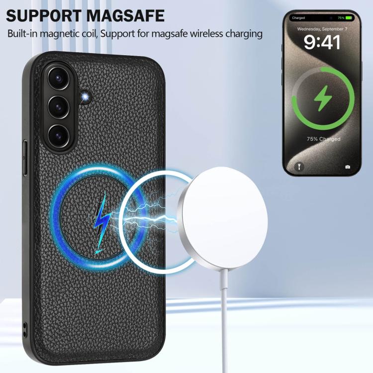 For Samsung Galaxy A56 5G CX01 Detachable Magsafe Magnetic Card Bag Phone Case