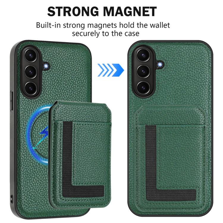 For Samsung Galaxy A56 5G CX01 Detachable Magsafe Magnetic Card Bag Phone Case