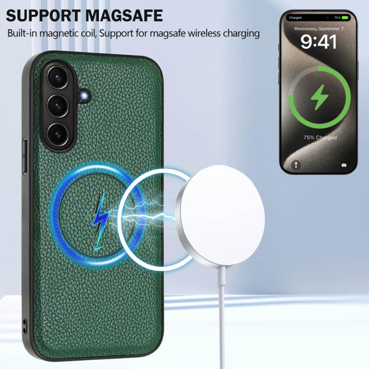 For Samsung Galaxy A56 5G CX01 Detachable Magsafe Magnetic Card Bag Phone Case