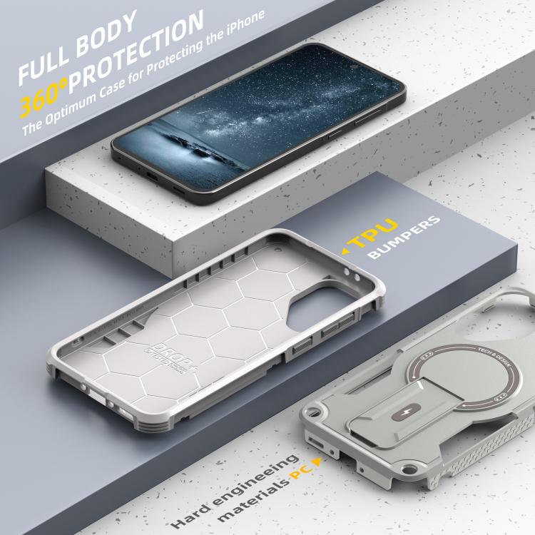 For Samsung Galaxy A36 / A56 5G Armor MagSafe Holder PC Hybrid TPU Phone Case