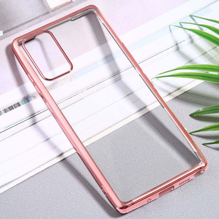 For Samsung Galaxy Note20 Ultra-thin Plating TPU Protective Soft Case