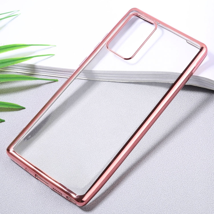 For Samsung Galaxy Note20 Ultra-thin Plating TPU Protective Soft Case