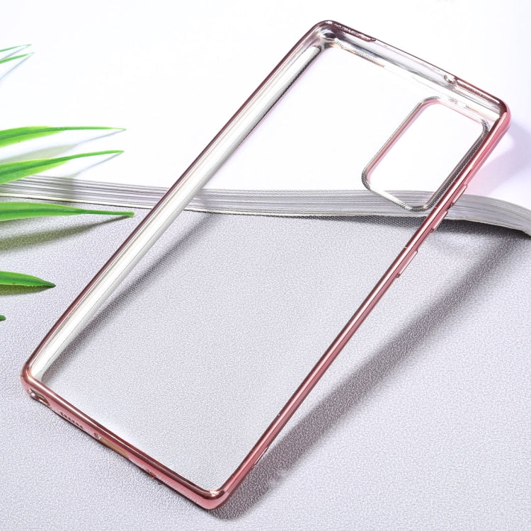 For Samsung Galaxy Note20 Ultra-thin Plating TPU Protective Soft Case