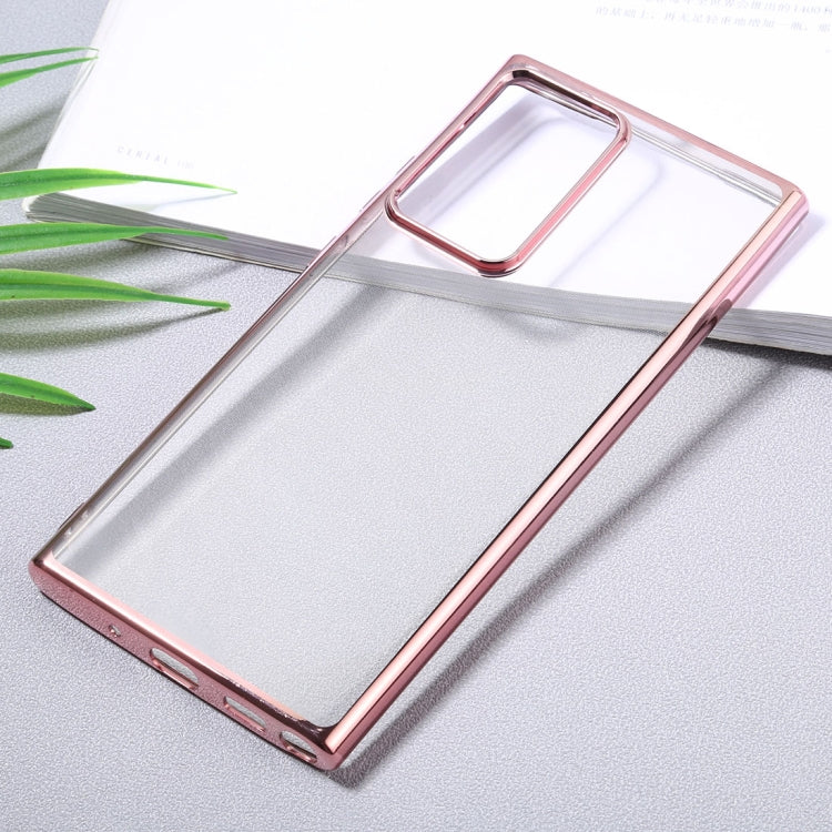 For Samsung Galaxy Note20 Ultra Ultra-thin Plating TPU Protective Soft Case