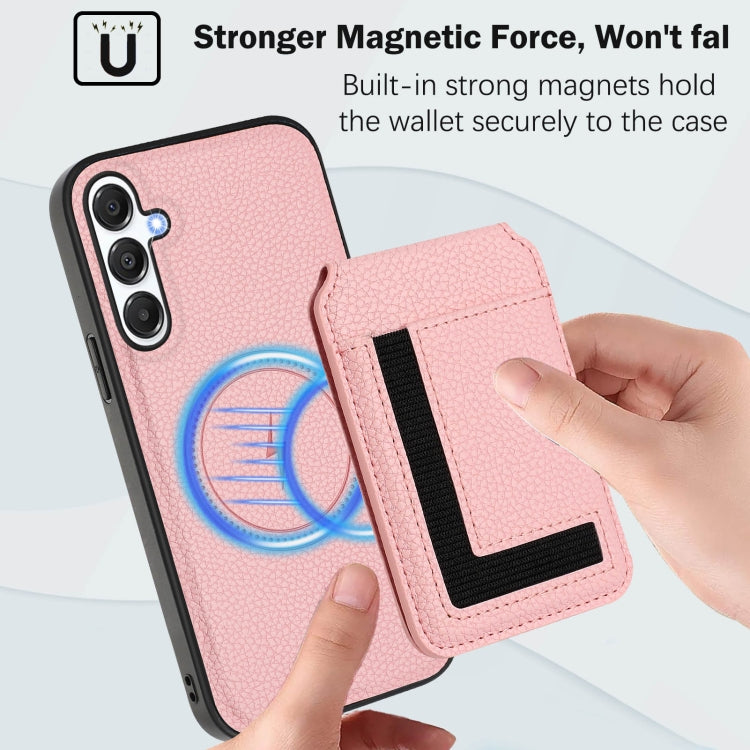 For Samsung Galaxy M55 / C55 CX01 Detachable Magsafe Magnetic Card Bag Phone Case
