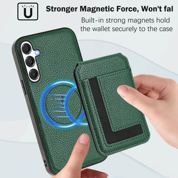 For Samsung Galaxy M55 / C55 CX01 Detachable Magsafe Magnetic Card Bag Phone Case