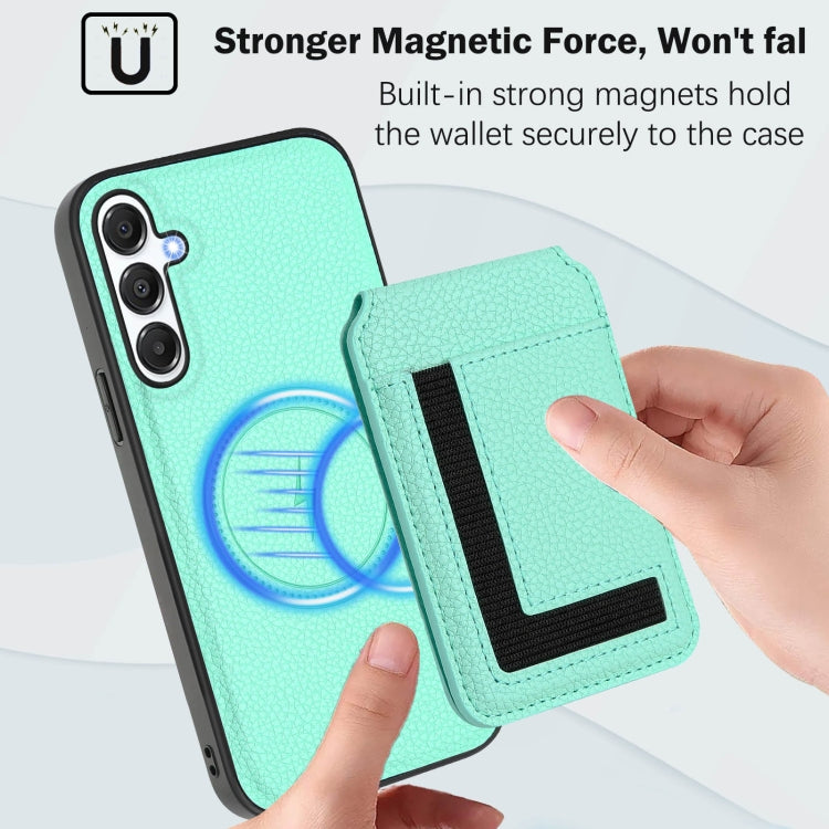 For Samsung Galaxy M14 5G CX01 Detachable Magsafe Magnetic Card Bag Phone Case