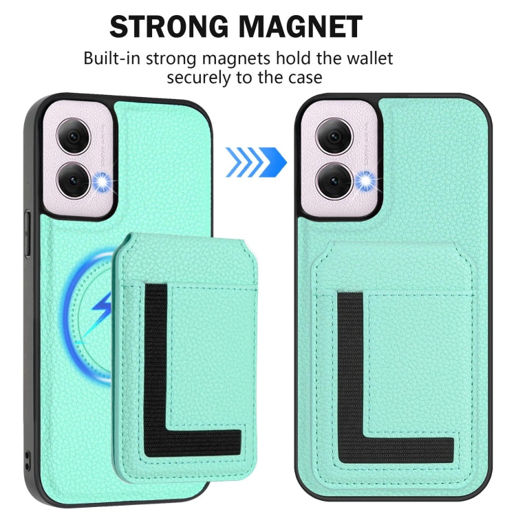 For Motorola Moto G Power 5G 2024 CX01 Detachable Magsafe Magnetic Card Bag Phone Case