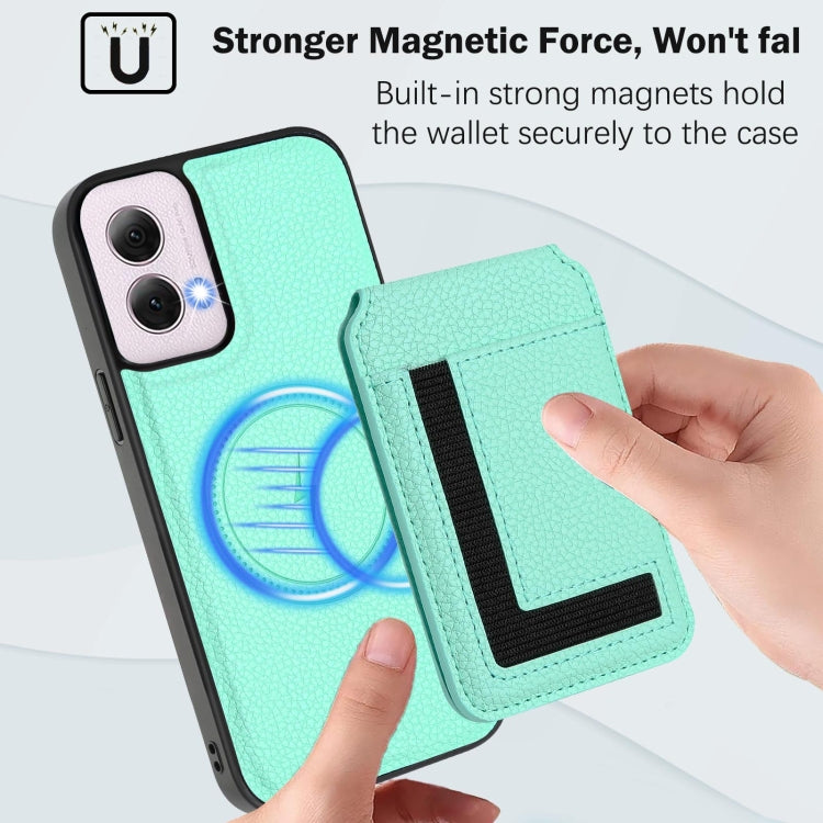 For Motorola Moto G Power 5G 2024 CX01 Detachable Magsafe Magnetic Card Bag Phone Case