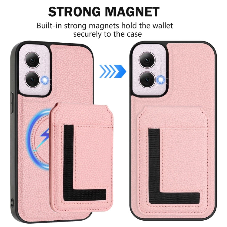 For Motorola Moto G Power 5G 2024 CX01 Detachable Magsafe Magnetic Card Bag Phone Case