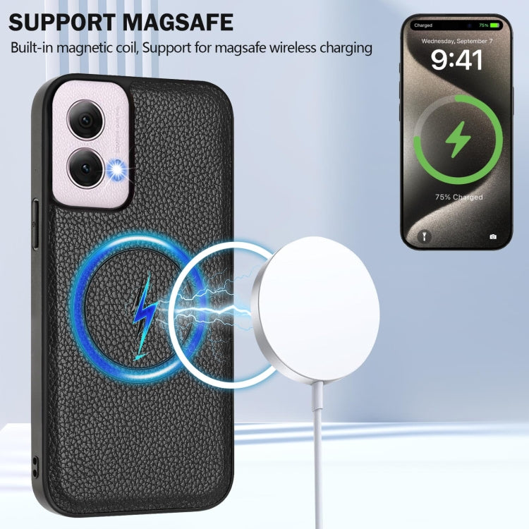 For Motorola Moto G Power 5G 2024 CX01 Detachable Magsafe Magnetic Card Bag Phone Case