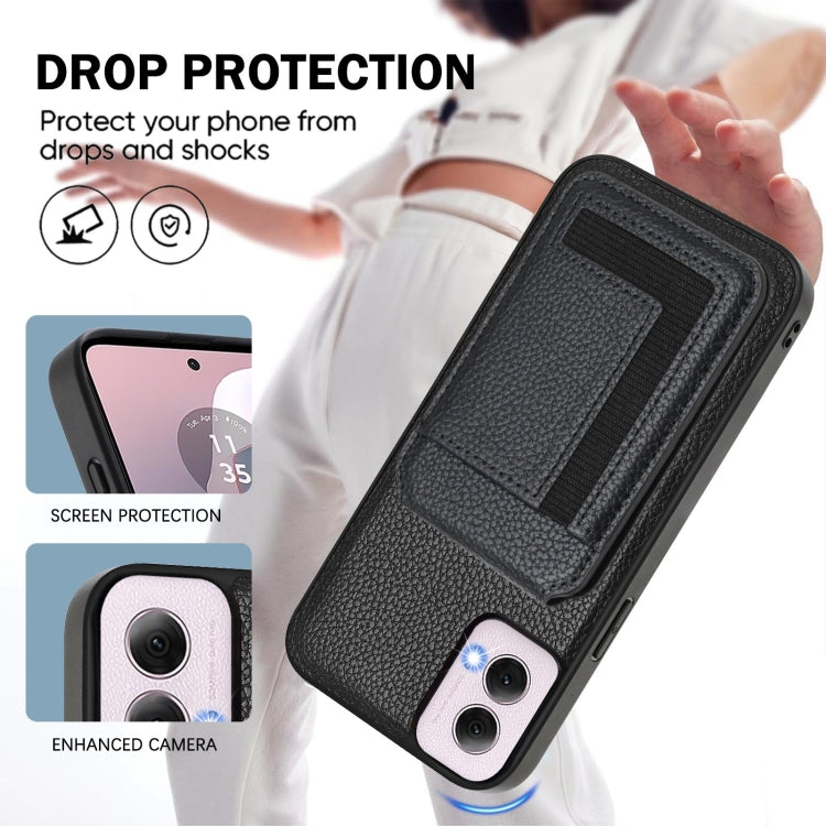 For Motorola Moto G Power 5G 2024 CX01 Detachable Magsafe Magnetic Card Bag Phone Case