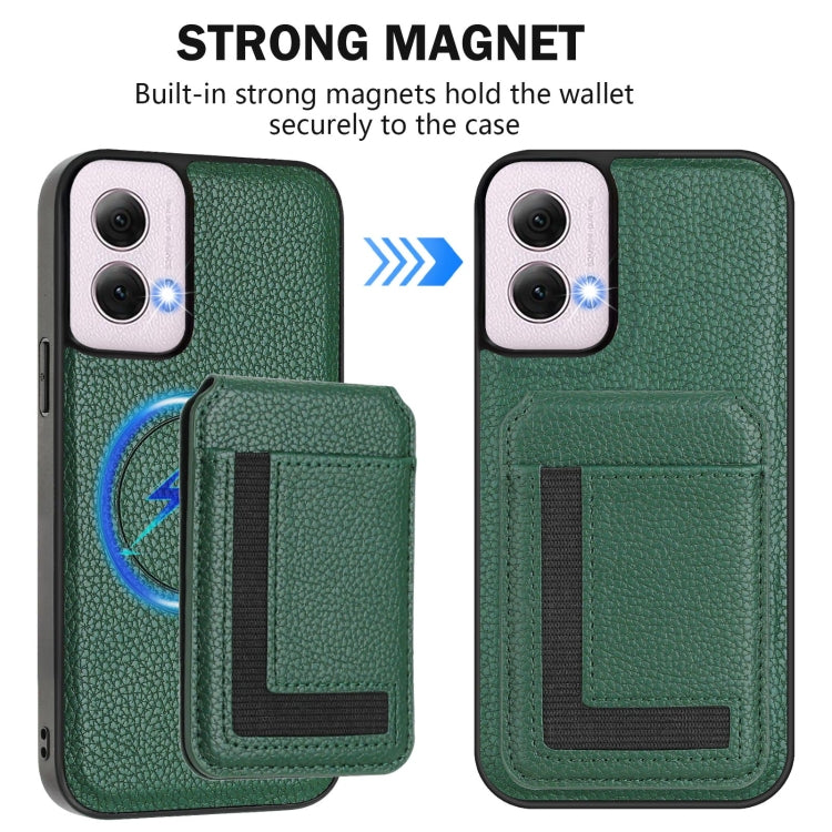 For Motorola Moto G Power 5G 2024 CX01 Detachable Magsafe Magnetic Card Bag Phone Case
