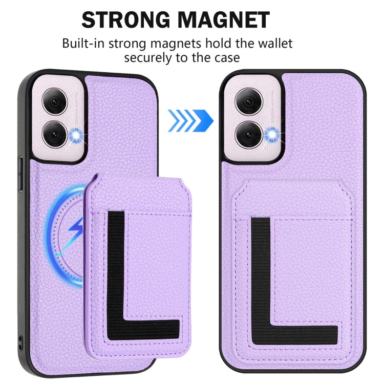 For Motorola Moto G Power 5G 2024 CX01 Detachable Magsafe Magnetic Card Bag Phone Case