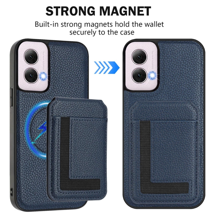 For Motorola Moto G Power 5G 2024 CX01 Detachable Magsafe Magnetic Card Bag Phone Case