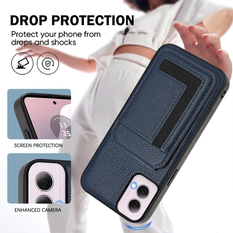 For Motorola Moto G Power 5G 2024 CX01 Detachable Magsafe Magnetic Card Bag Phone Case