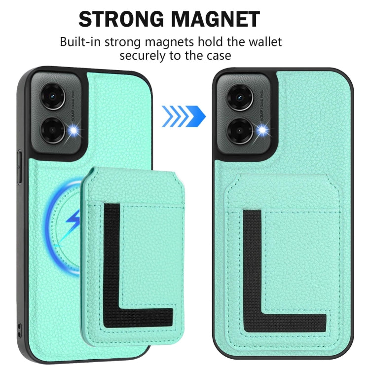 For Motorola Moto G 5G 2024 CX01 Detachable Magsafe Magnetic Card Bag Phone Case