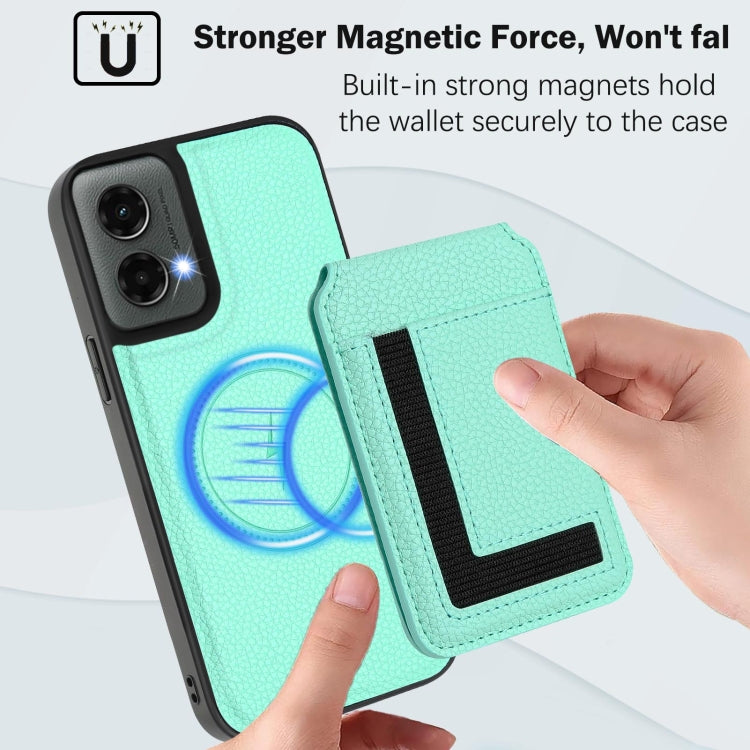 For Motorola Moto G 5G 2024 CX01 Detachable Magsafe Magnetic Card Bag Phone Case