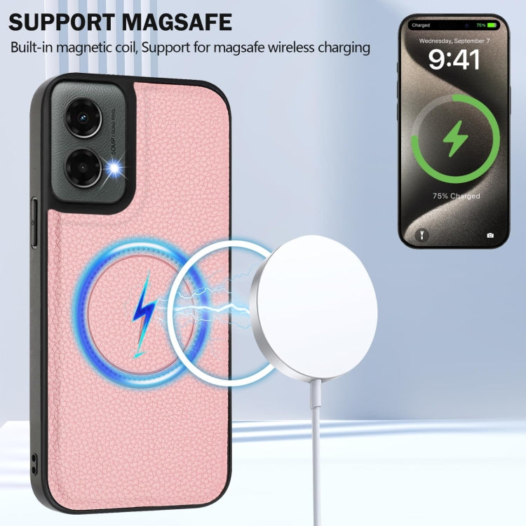 For Motorola Moto G 5G 2024 CX01 Detachable Magsafe Magnetic Card Bag Phone Case