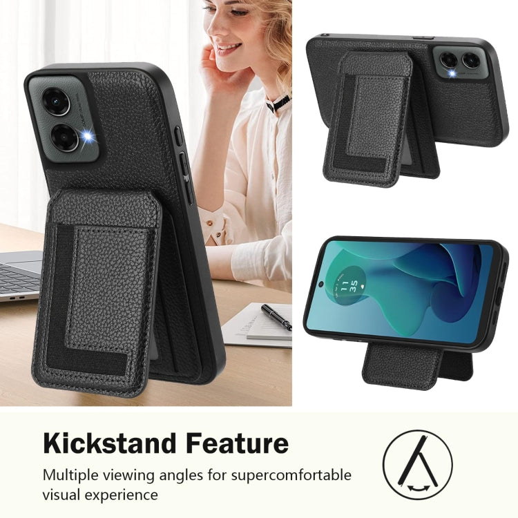 For Motorola Moto G 5G 2024 CX01 Detachable Magsafe Magnetic Card Bag Phone Case