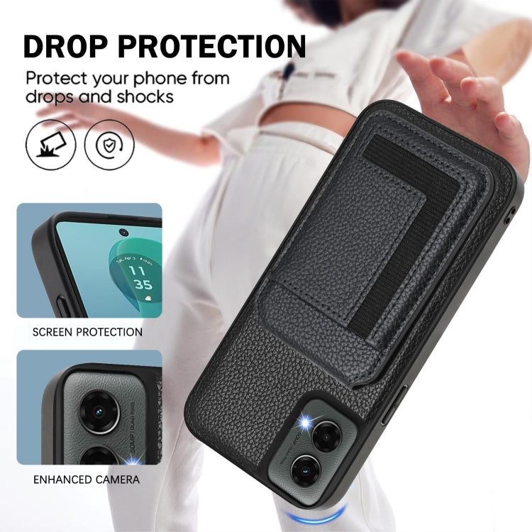 For Motorola Moto G 5G 2024 CX01 Detachable Magsafe Magnetic Card Bag Phone Case