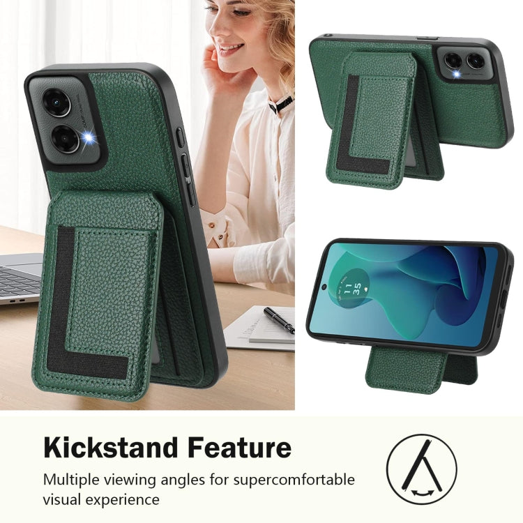 For Motorola Moto G 5G 2024 CX01 Detachable Magsafe Magnetic Card Bag Phone Case