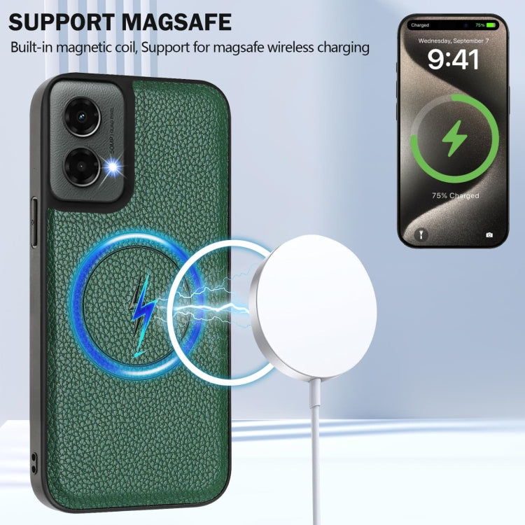 For Motorola Moto G 5G 2024 CX01 Detachable Magsafe Magnetic Card Bag Phone Case