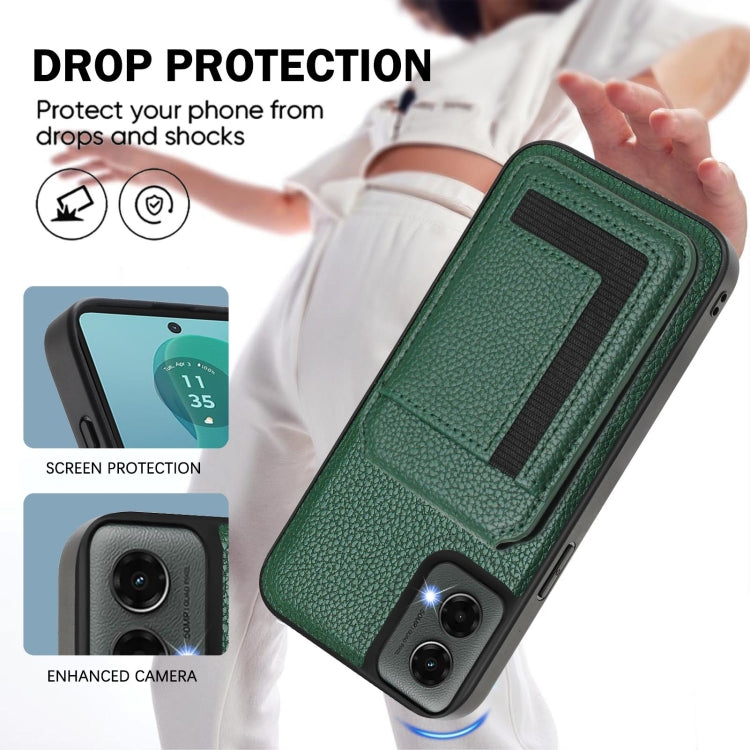 For Motorola Moto G 5G 2024 CX01 Detachable Magsafe Magnetic Card Bag Phone Case