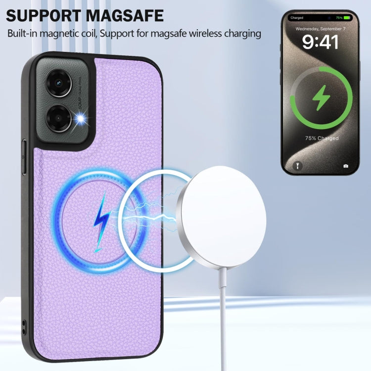 For Motorola Moto G 5G 2024 CX01 Detachable Magsafe Magnetic Card Bag Phone Case