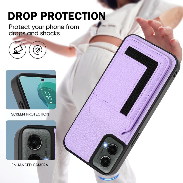 For Motorola Moto G 5G 2024 CX01 Detachable Magsafe Magnetic Card Bag Phone Case