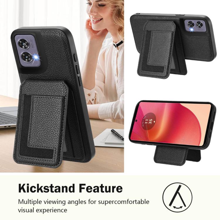 For Motorola Edge 50 Fusion CX01 Detachable Magsafe Magnetic Card Bag Phone Case