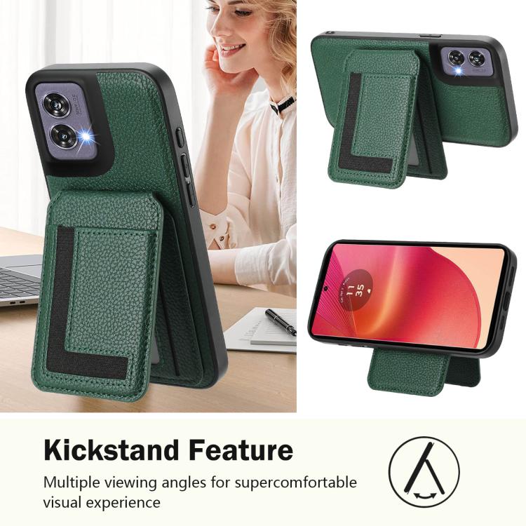 For Motorola Edge 50 Fusion CX01 Detachable Magsafe Magnetic Card Bag Phone Case