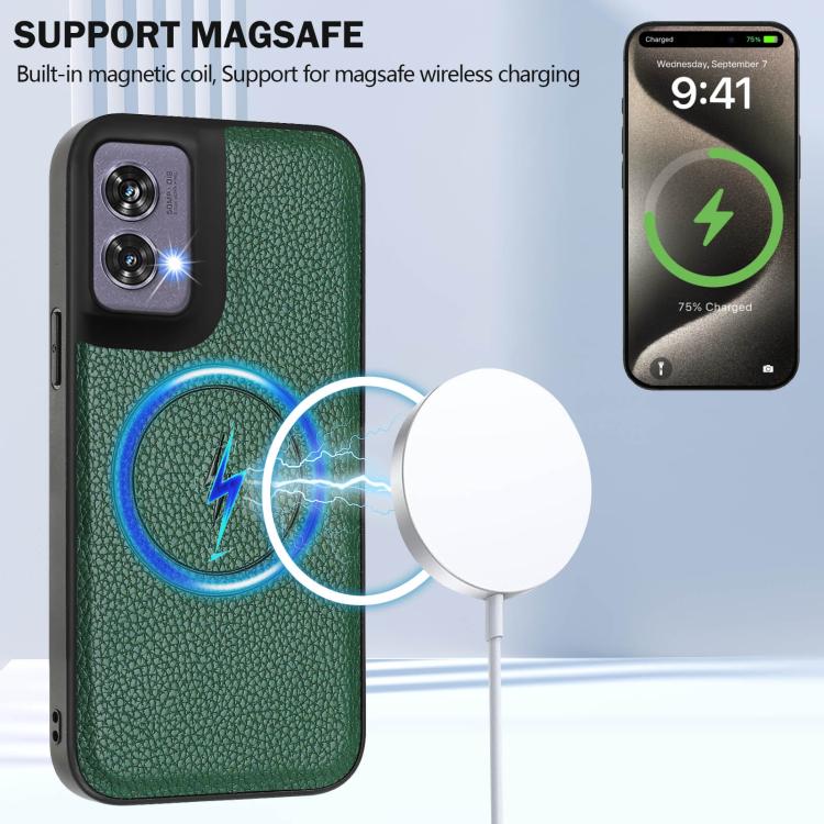 For Motorola Edge 50 Fusion CX01 Detachable Magsafe Magnetic Card Bag Phone Case