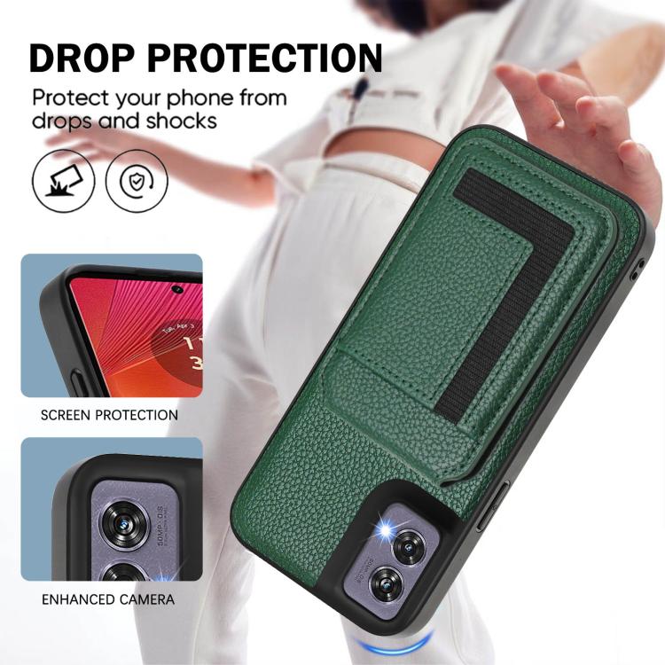 For Motorola Edge 50 Fusion CX01 Detachable Magsafe Magnetic Card Bag Phone Case
