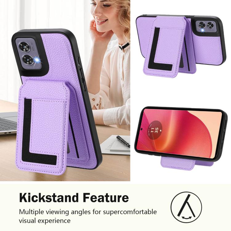 For Motorola Edge 50 Fusion CX01 Detachable Magsafe Magnetic Card Bag Phone Case