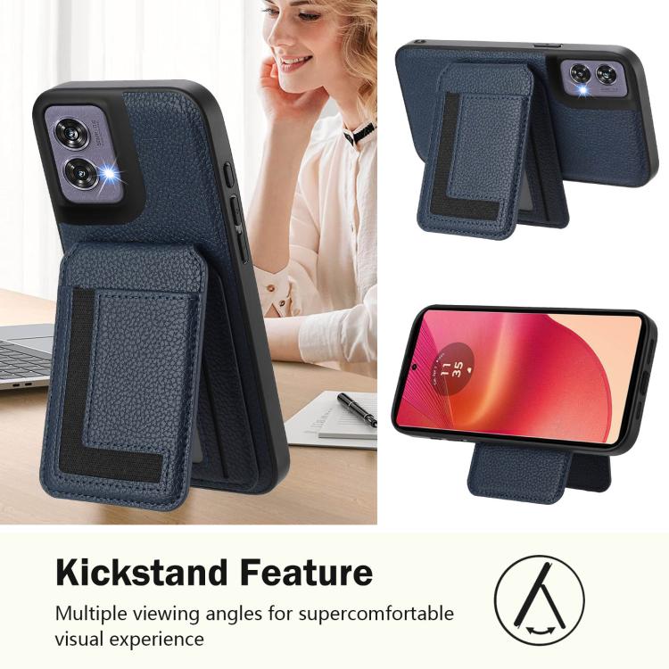 For Motorola Edge 50 Fusion CX01 Detachable Magsafe Magnetic Card Bag Phone Case